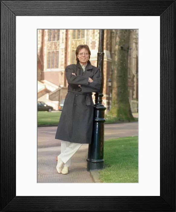Framed Print : Cliff Richard promoting Heathcliff, a unique staged concert combining theatre