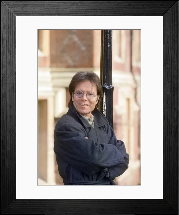 Framed Print : Cliff Richard promoting Heathcliff, a unique staged concert combining theatre