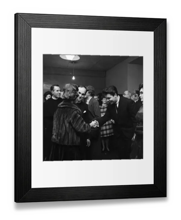 Framed Print : Princess Margaret and the Bishop of Bath and Wells meeting Cliff Richard at club 59 Framed Print : Princess Margaret and the Bishop of Bath and Wells meeting Cliff Richard at club 59