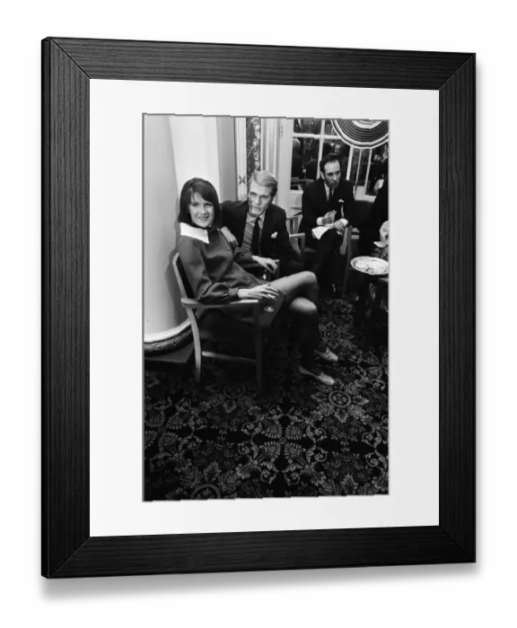 Framed Print : Adam Faith with Sandie Shaw. 3rd January 1968 Framed Print : Adam Faith with Sandie Shaw. 3rd January 1968