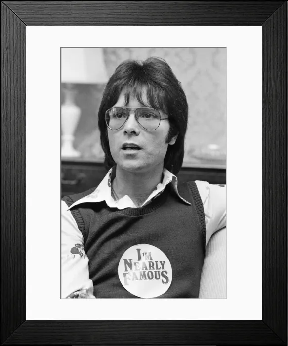 Framed Print : Singer Cliff Richard. 29th April 1976 Framed Print : Singer Cliff Richard. 29th April 1976