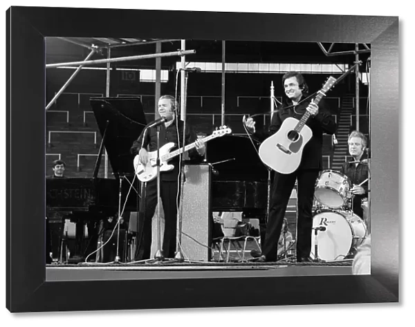 Johnny Cash at the Spree 73, a major Christian festival at Wembley Arena, London