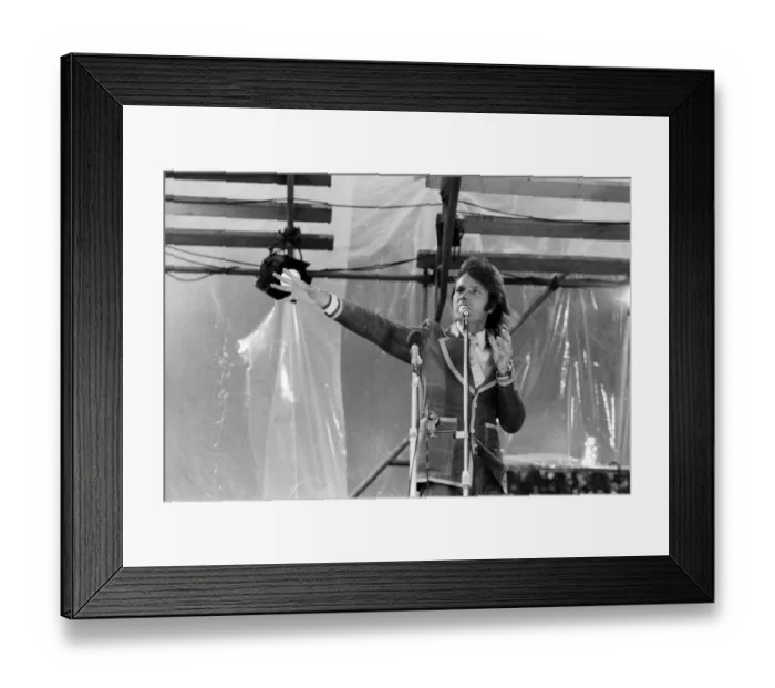 Framed Print : Cliff Richard performing at the Jesus Festival in Hyde Park, London. 1st September 1972 Framed Print : Cliff Richard performing at the Jesus Festival in Hyde Park, London. 1st September 1972