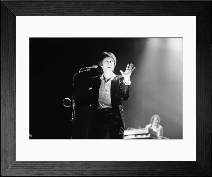 Framed Print : Cliff Richard in concert. May 1981 Framed Print : Cliff Richard in concert. May 1981
