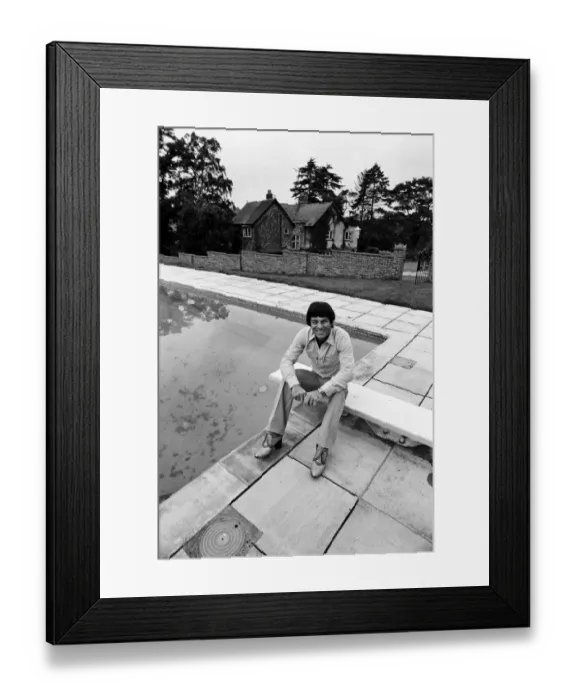 Framed Print : BBC DJ Tony Blackburn at his home in Cookham Dean, Berkshire