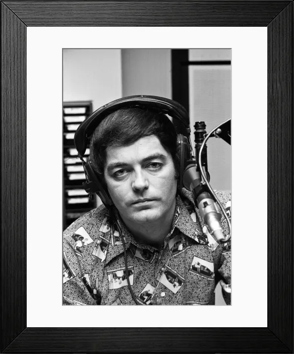 Framed Print : BBC DJ Tony Blackburn is pictured at work following his recent spilt from his wife Framed Print : BBC DJ Tony Blackburn is pictured at work following his recent spilt from his wife