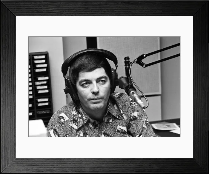 Framed Print : BBC DJ Tony Blackburn is pictured at work following his recent spilt from his wife Framed Print : BBC DJ Tony Blackburn is pictured at work following his recent spilt from his wife