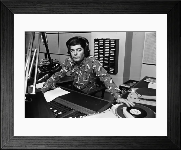 Framed Print : BBC DJ Tony Blackburn is pictured at work following his recent spilt from his wife Framed Print : BBC DJ Tony Blackburn is pictured at work following his recent spilt from his wife