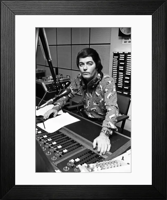 Framed Print : BBC DJ Tony Blackburn is pictured at work following his recent spilt from his wife Framed Print : BBC DJ Tony Blackburn is pictured at work following his recent spilt from his wife