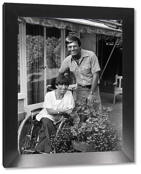 Tony Blackburn at home with his sister Jacqueline. 3rd September 1980