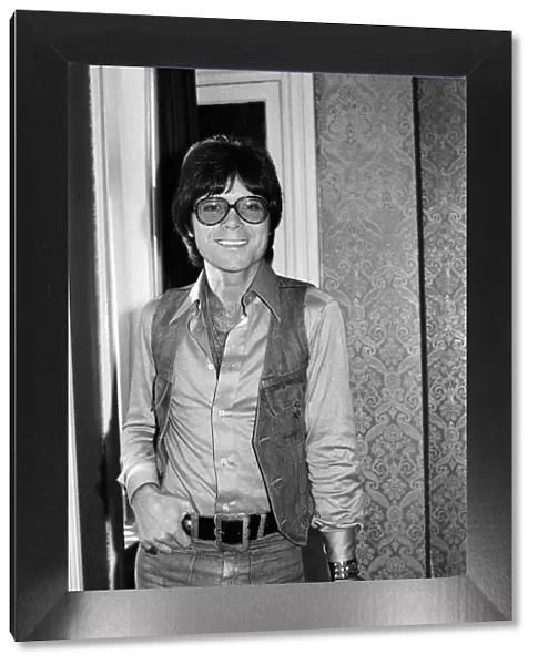 Cliff Richard at his managers office in London. 26th September 1975