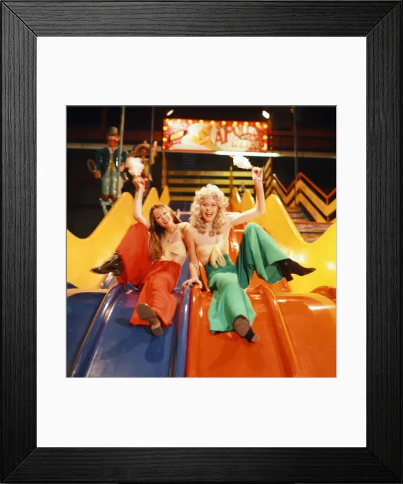 Framed Print : Models wearing the latest in Culotte fashion. 1977 Framed Print : Models wearing the latest in Culotte fashion. 1977