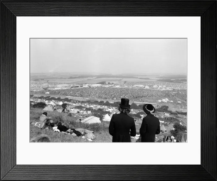 Framed Print : Isle of Wight pop festival. 29th August 1970 Framed Print : Isle of Wight pop festival. 29th August 1970