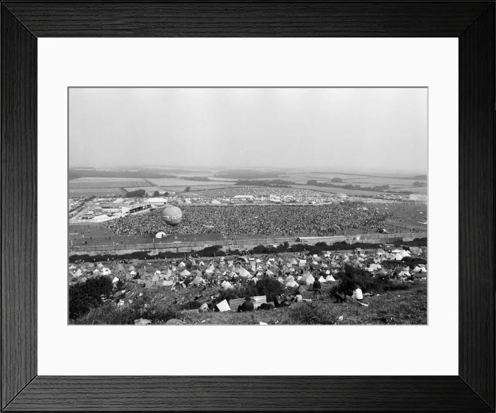 Framed Print : Isle of Wight pop festival. 29th August 1970