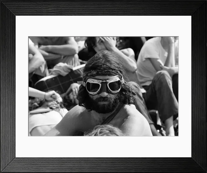 Framed Print : Isle of Wight pop festival. 29th August 1970