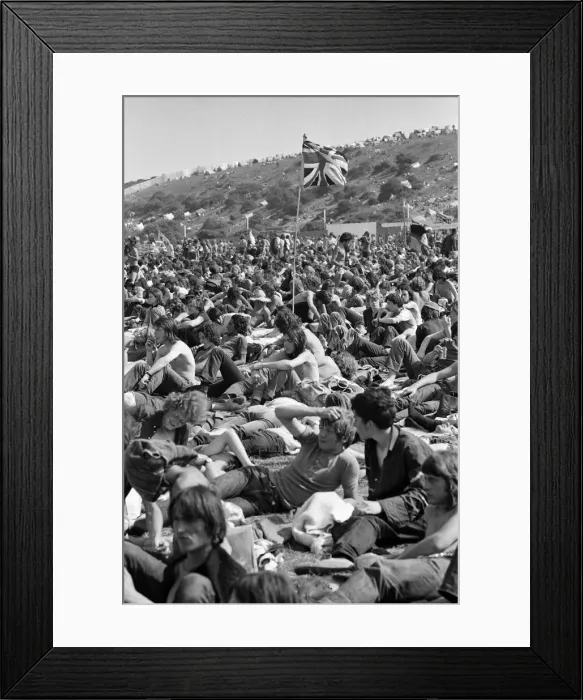 Framed Print : Isle of Wight pop festival. 29th August 1970 Framed Print : Isle of Wight pop festival. 29th August 1970