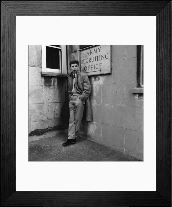 Framed Print : Rock and Roll singer Marty Wilde took his National Service medical at the medical centre