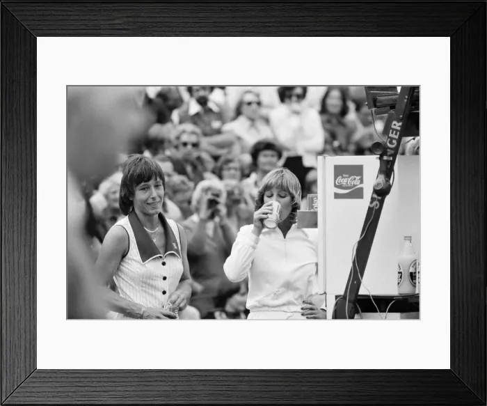 Framed Print : 1978 Ladies Singles Final, Wimbledon, Chris Evert v Martina Navratilova Framed Print : 1978 Ladies Singles Final, Wimbledon, Chris Evert v Martina Navratilova