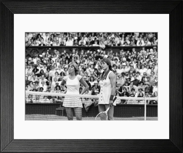 Framed Print : 1978 Ladies Singles Final, Wimbledon, Chris Evert v Martina Navratilova Framed Print : 1978 Ladies Singles Final, Wimbledon, Chris Evert v Martina Navratilova
