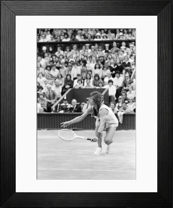 Framed Print : 1978 Ladies Singles Final, Wimbledon, Chris Evert v Martina Navratilova Framed Print : 1978 Ladies Singles Final, Wimbledon, Chris Evert v Martina Navratilova