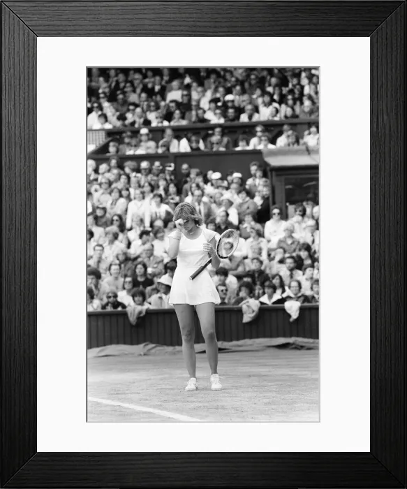 Framed Print : 1978 Ladies Singles Final, Wimbledon, Chris Evert v Martina Navratilova Framed Print : 1978 Ladies Singles Final, Wimbledon, Chris Evert v Martina Navratilova