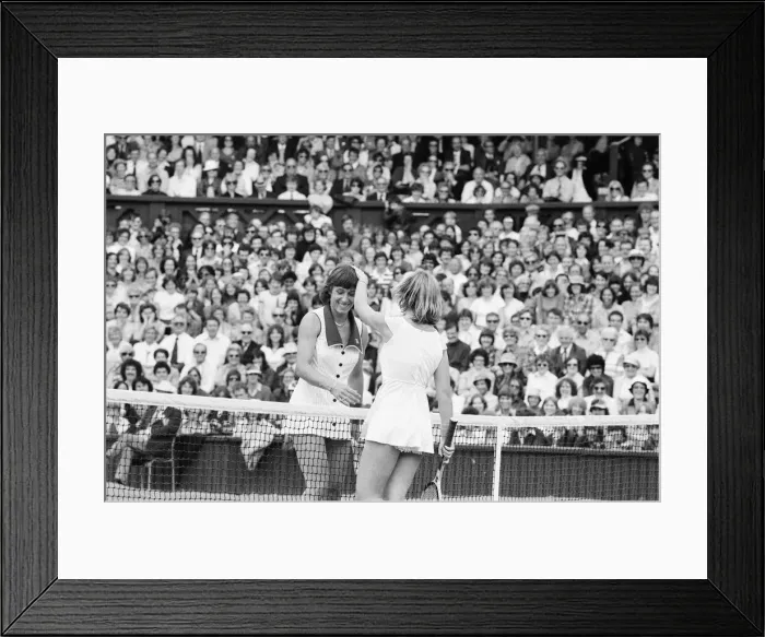 Framed Print : 1978 Ladies Singles Final, Wimbledon, Chris Evert v Martina Navratilova Framed Print : 1978 Ladies Singles Final, Wimbledon, Chris Evert v Martina Navratilova