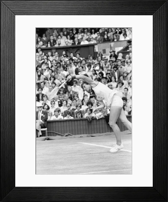 Framed Print : 1978 Ladies Singles Final, Wimbledon, Chris Evert v Martina Navratilova Framed Print : 1978 Ladies Singles Final, Wimbledon, Chris Evert v Martina Navratilova