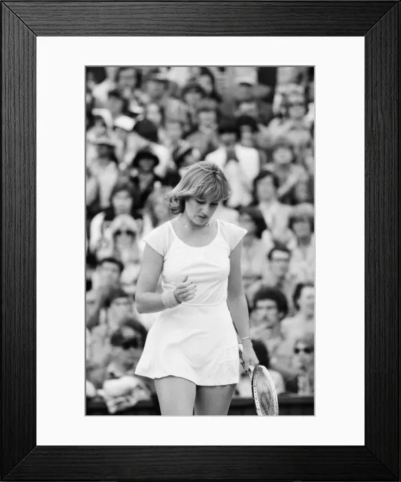 Framed Print : 1978 Ladies Singles Final, Wimbledon, Chris Evert v Martina Navratilova