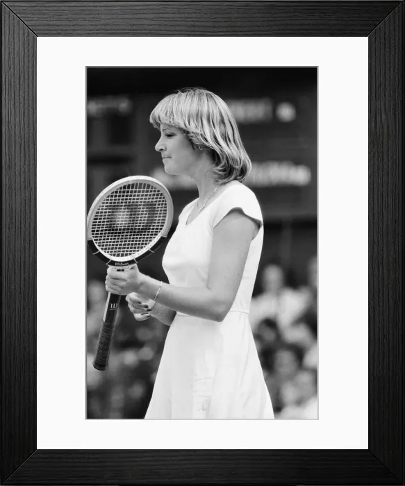Framed Print : 1978 Ladies Singles Final, Wimbledon, Chris Evert v Martina Navratilova