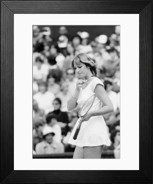 Framed Print : 1978 Ladies Singles Final, Wimbledon, Chris Evert v Martina Navratilova Framed Print : 1978 Ladies Singles Final, Wimbledon, Chris Evert v Martina Navratilova