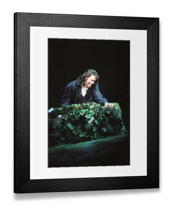 Framed Print : Sir Cliff Richard on stage in the premiere of the Heathcliff'musical Framed Print : Sir Cliff Richard on stage in the premiere of the Heathcliff'musical