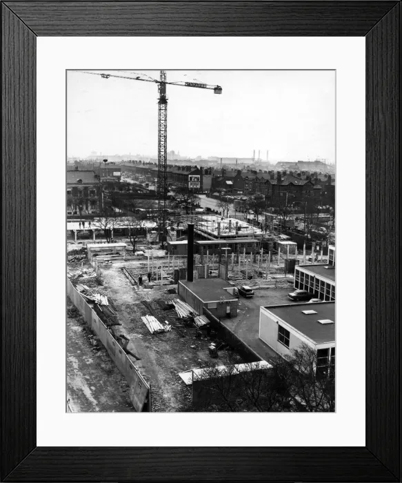 Framed Print : The New Strand scheme takes shape in Bootle, Liverpool. 12th April 1966 Framed Print : The New Strand scheme takes shape in Bootle, Liverpool. 12th April 1966