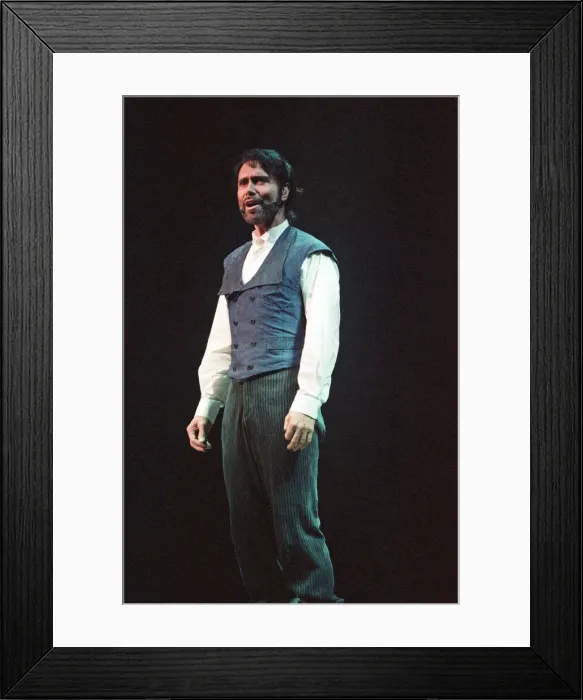 Framed Print : Sir Cliff Richard on stage in the premiere of the Heathcliff'musical Framed Print : Sir Cliff Richard on stage in the premiere of the Heathcliff'musical