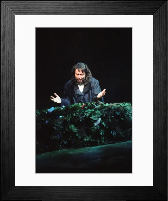 Framed Print : Sir Cliff Richard on stage in the premiere of the Heathcliff'musical Framed Print : Sir Cliff Richard on stage in the premiere of the Heathcliff'musical