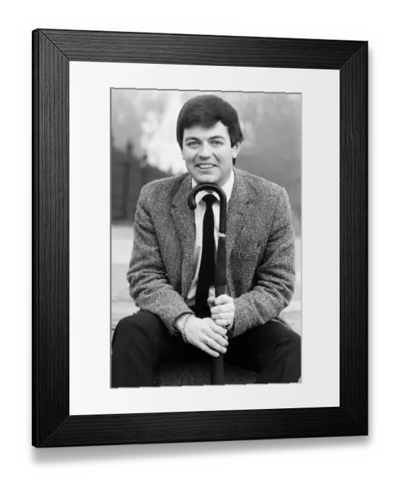 Framed Print : Tony Blackburn, Radio One disc jockey, pictured in Hyde Park, London. 20th February 1968