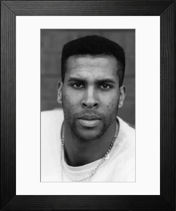 Framed Print : Paul Douglas, Gateshead Basketball Club, 24th March 1989