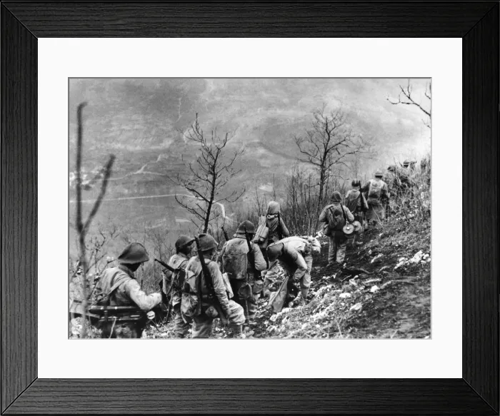 Framed Print : The Battle of Monte Cassino, a series of four assaults by Allied Forces against the Axis Framed Print : The Battle of Monte Cassino, a series of four assaults by Allied Forces against the Axis
