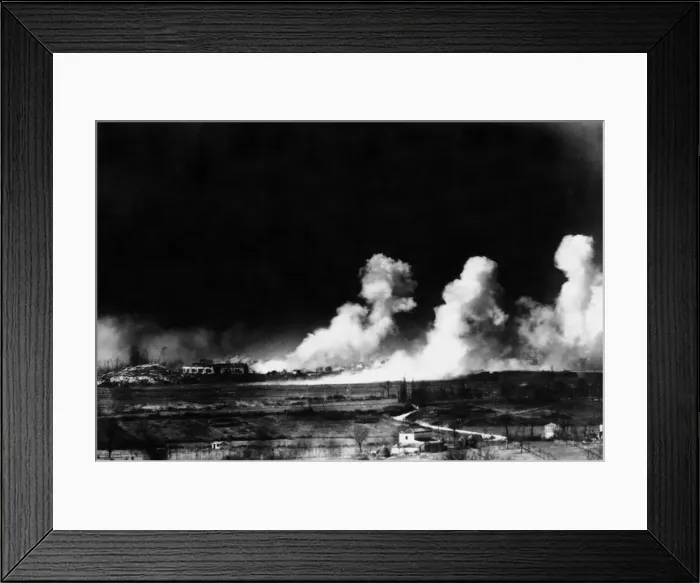 Framed Print : The Battle of Monte Cassino, a series of four assaults by Allied Forces against the Axis Framed Print : The Battle of Monte Cassino, a series of four assaults by Allied Forces against the Axis