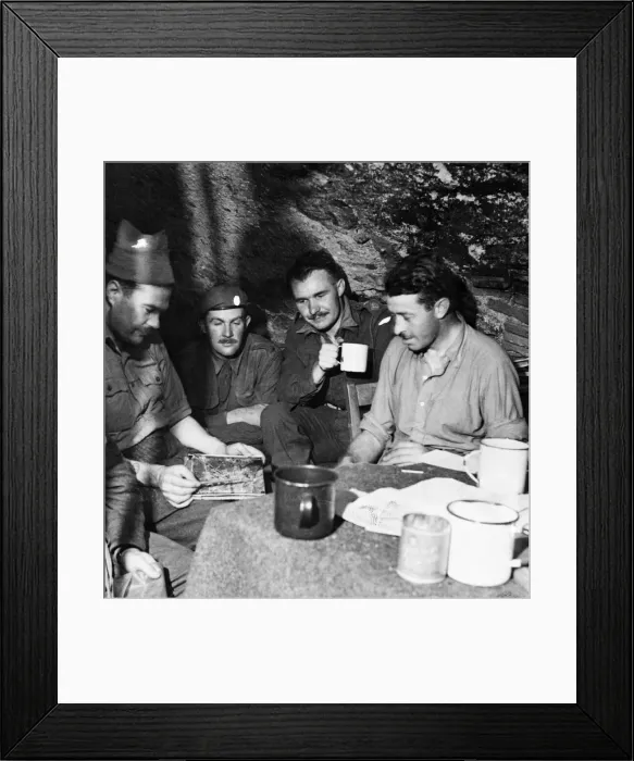 Framed Print : The Battle of Monte Cassino, a series of four assaults by Allied Forces against the Axis