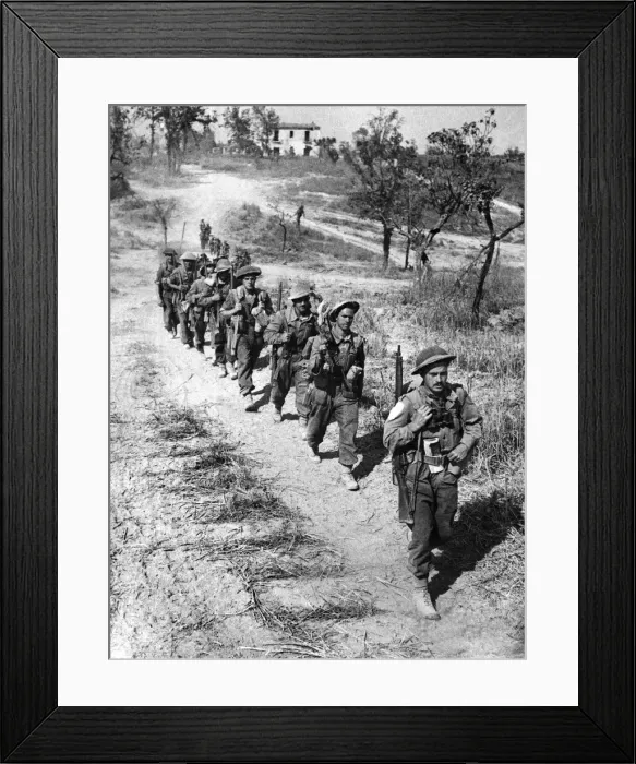 Framed Print : The Battle of Monte Cassino, a series of four assaults by Allied Forces against the Axis Framed Print : The Battle of Monte Cassino, a series of four assaults by Allied Forces against the Axis