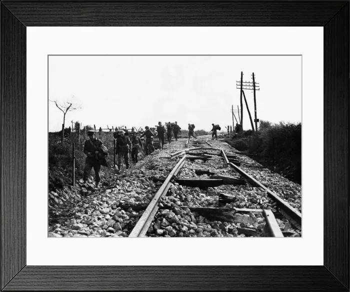 Framed Print : The Battle of Monte Cassino, a series of four assaults by Allied Forces against the Axis