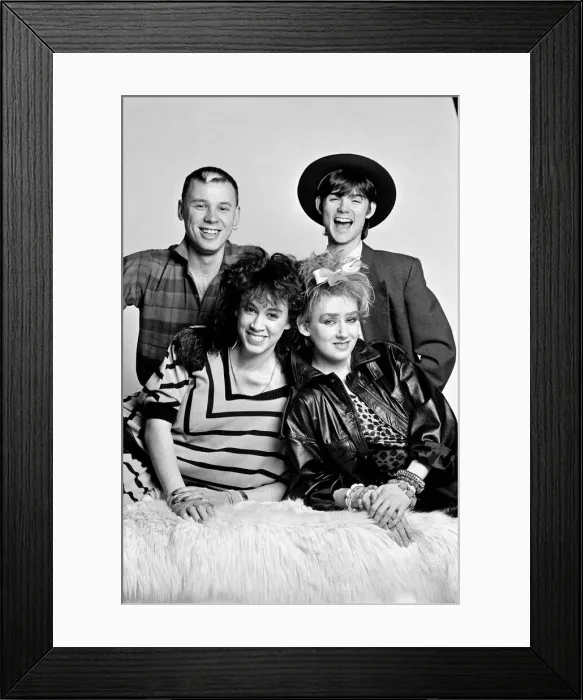 Framed Print : The team of presenters for the new television show The Tube, Muriel Gray Framed Print : The team of presenters for the new television show The Tube, Muriel Gray