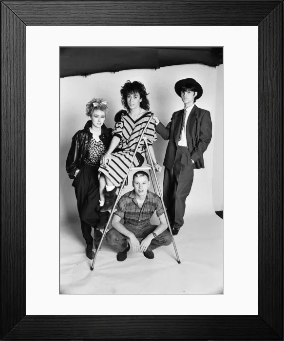 Framed Print : The team of presenters for the new television show The Tube, Muriel Gray Framed Print : The team of presenters for the new television show The Tube, Muriel Gray