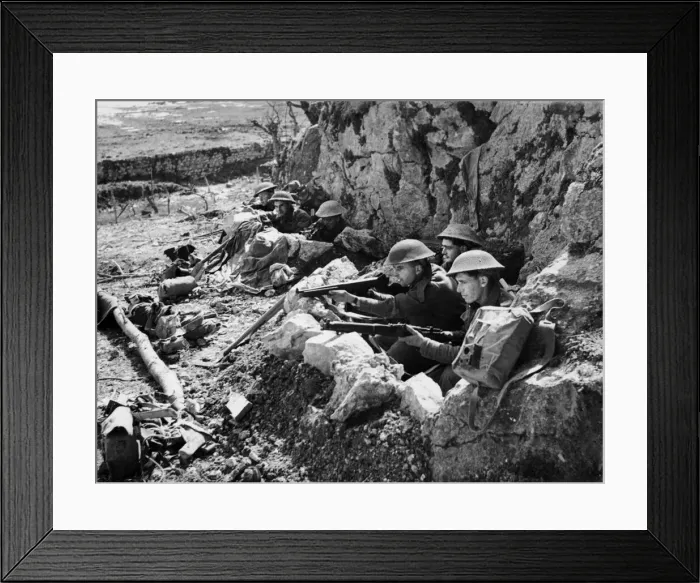 Framed Print : The Battle of Monte Cassino, a series of four assaults by Allied Forces against the Axis Framed Print : The Battle of Monte Cassino, a series of four assaults by Allied Forces against the Axis