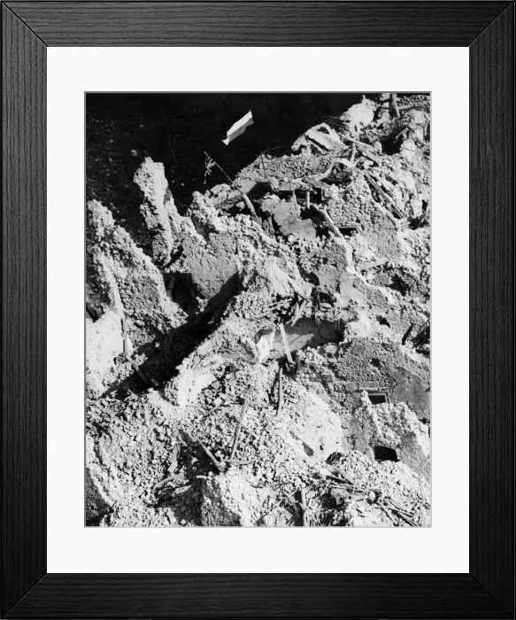 Framed Print : The Battle of Monte Cassino, a series of four assaults by Allied Forces against the Axis Framed Print : The Battle of Monte Cassino, a series of four assaults by Allied Forces against the Axis