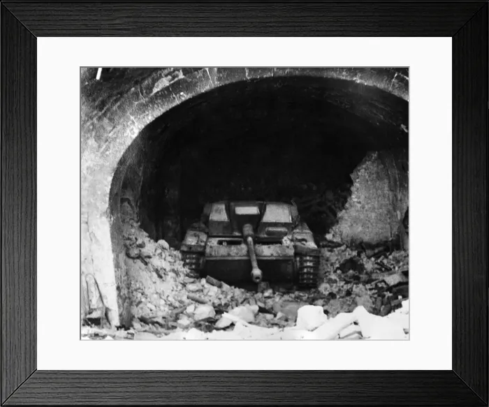 Framed Print : The Battle of Monte Cassino, a series of four assaults by Allied Forces against the Axis