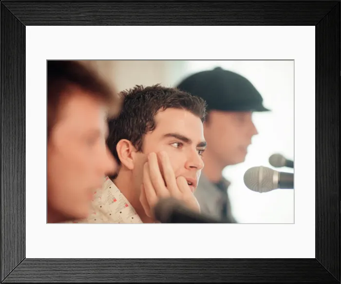 Framed Print : Stereophonics, news press conference ahead of concert at Morfa Stadium in Swansea Framed Print : Stereophonics, news press conference ahead of concert at Morfa Stadium in Swansea