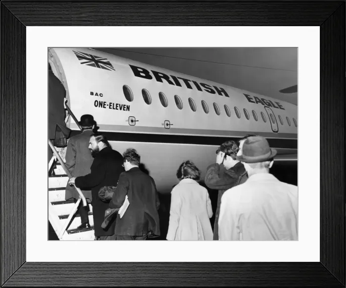 Framed Print : British Eagle International Airlines a major British independent airline that operated Framed Print : British Eagle International Airlines a major British independent airline that operated
