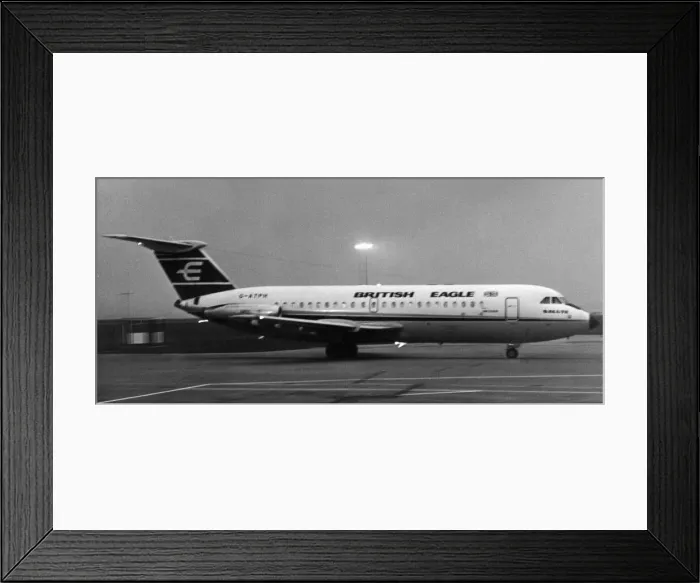 Framed Print : British Eagle International Airlines a major British independent airline that operated