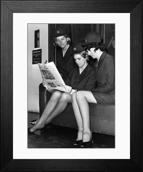 Framed Print : British Eagle International Airlines a major British independent airline that operated Framed Print : British Eagle International Airlines a major British independent airline that operated